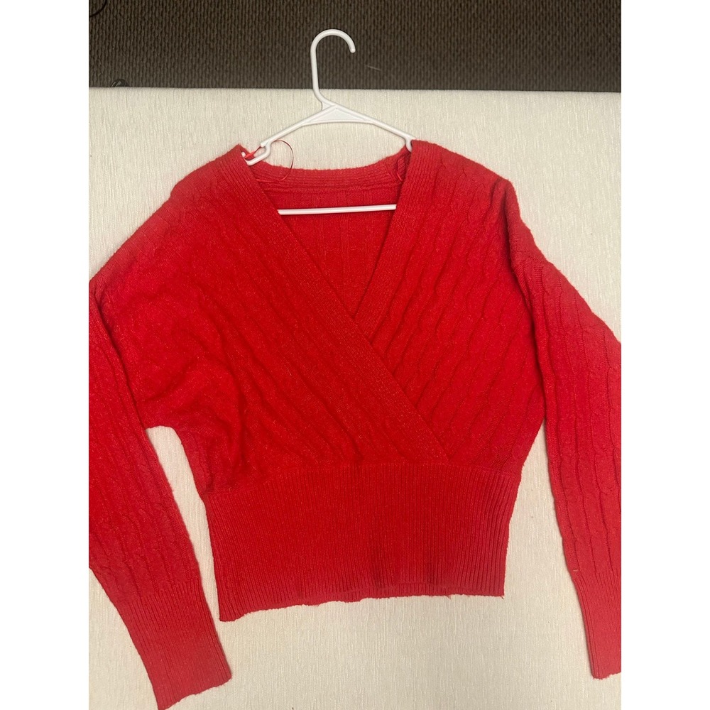 Amazing wool blend  soft bright peach color sweater